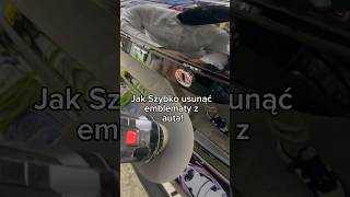 Jak szybko usunąć emblematy z Auta cleancar detailing reels passion shinebandits carlovers [upl. by Vonnie]