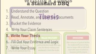 Standard DBQs  Step 5 Write Your Thesis [upl. by Eilrak]