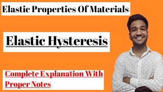 Elastic HysteresisElastic Properties Of MaterialsBsc PhysicsClassical MechanicsWith Notes [upl. by Harland]