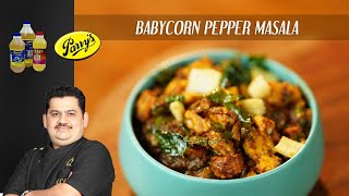 Venkatesh Bhat makes Babycorn Pepper Masala  babycorn melagu curry [upl. by Tivad937]