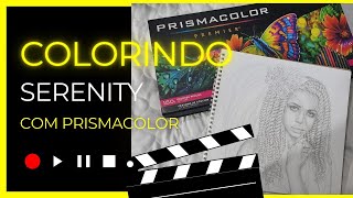 🔴LIVE COLORINDO PELE NEGRA NO SERENITY COM PRISMACOLOR 150 CORES [upl. by Cayser398]