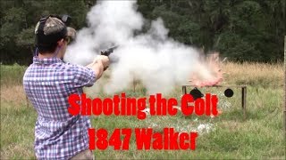 Shooting the Colt 1847 Walker Revolver Back From Goons Gun Works [upl. by Aer]