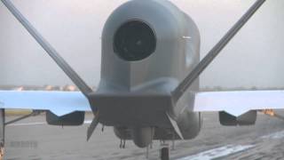 Global Hawk Takeoff From Chase Car 2012 [upl. by Ymac]