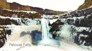 Palouse Falls Washington  Palouse in Winter  4K [upl. by Zimmer]