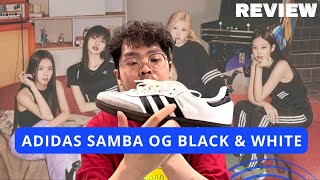 ADIDAS SAMBA OG Review  SAMBA OG WHITE amp BLACK [upl. by Lavinia907]