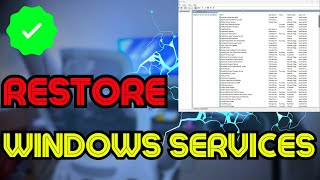 Restore All Windows Services To Default Settings in Windows [upl. by Verlee260]