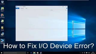 How to Fix IO Device Error Windows 10 StepbyStep Guide [upl. by Anaitsirhc]