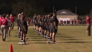 USAA employees participate in predawn military exercises [upl. by Alikahs]