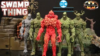 McFarlane DC Multiverse Red Swamp Thing Planet Raan Megafigure Action Figure Review amp Comparison [upl. by Anairt]