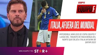 ITALIA AFUERA DE QATAR2022 Macedonia del Norte dejó a la Azzurra sin Mundial [upl. by Auhsaj]