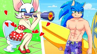 Rouger Crazy For Sonic  Sonic The Hedgehog 2 Animation  Sonic Life Stories [upl. by Marston729]