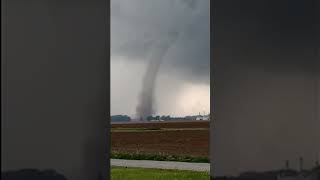 Landspout tornado touches down in Indiana [upl. by Josias905]