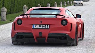 Ferrari F12 NOVITEC NLargo Eargasmic V12 Exhaust Note  Start Up Revs Acceleration [upl. by Namrej238]