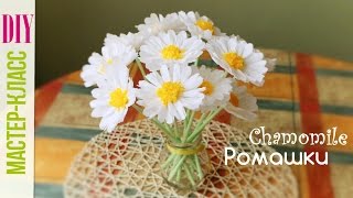 Ромашки из Бумаги Своими Руками Chamomile of crepe paper Tutorial  DIY цветы ✿ NataliDoma [upl. by Tootsie]