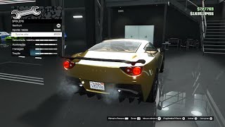 GTA Online Personalização Grotti Carbonizzare Ferrari California [upl. by Kcirddes]