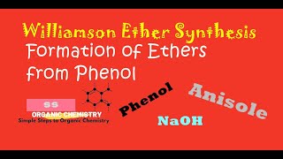 Williamson ether synthesis  Preparation of Anisole from Phenol [upl. by Mackenzie177]