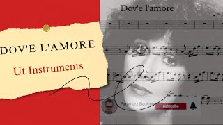 Dovè lamore  Cher  Play along for Ut Instruments [upl. by Seif53]