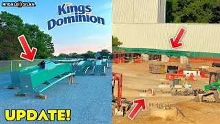 Kings Dominion 2025 Roller Coaster Construction Update 9👷‍♂️ FIRST PIECE OF TRACK INSTALLED🎢 [upl. by Caspar]