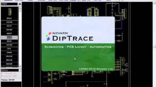 Converting schematic to PCB in DipTrace [upl. by Swayder192]