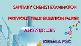 SANITARY CHEMIST EXPECTED QUESTIONS AND ANSWERS  MCQs amp PYQs sanitarychemist chemistrymcqs [upl. by Lavina879]