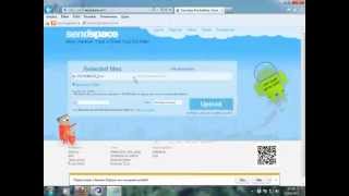 Tutorial de como enviar arquivos pelo SendSpace [upl. by Lissak]