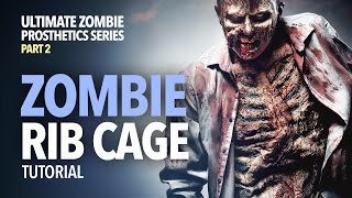 DIY Zombie rib cage prosthetics tutorial [upl. by Haduj692]