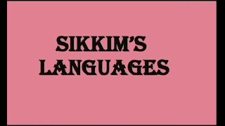 SIKKIM LANGUAGES FOR SIKKIM PROJECT PDF LINK [upl. by Henig]