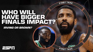 Irving or Brown Who will have bigger NBA Finals impact Stephen A amp Shannon debate  First Take [upl. by Damiano817]