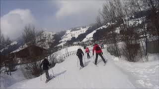 Skiën vanaf CampingWelt naar dalstation Brixen im Thale [upl. by Bordie]