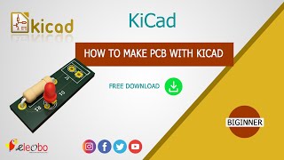 KiCad Basics PCB Design  How to make a simple LED Circuit Board [upl. by Glen]