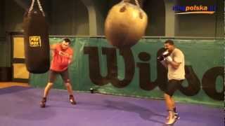 Wladimir Klitschko amp his sparring partner Michael Hunter  Heavy Bag Workout [upl. by Aneelas]