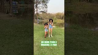 ELA TÃO COM MEDO DO DRONE [upl. by Arabella]