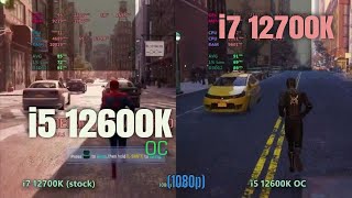 i7 12700k vs i5 12600k OC in 2024 [upl. by Assilim]