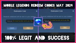 x3 Mobile Legends New Redeem Codes May 07 2024  part 2 No Limit ML Redeem Codes Today [upl. by Lurie]