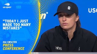 Iga Swiatek Press Conference  2024 US Open Quarterfinal [upl. by Fulmer]