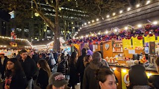 London Leicester Square 2024  Christmas Lights  4K Walking Tour  Oxford Street  London Walk [upl. by Nafets]