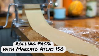 Rolling Homemade Pasta with a Marcato Atlas 150 Pasta Rolling Machine [upl. by Alasdair]