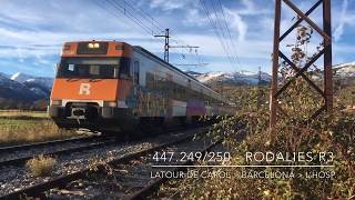 El tren de Rodalies s447 por Puigcerdà [upl. by Dnomso]