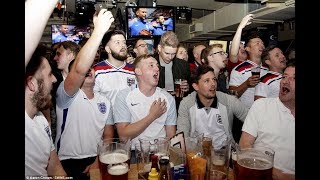 ENGLAND FANS AFTER HARRY KANE NODDED ONE HOME FROM RAILWAY PUB LONDON [upl. by Eilema438]