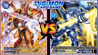 Gallantmon vs MirageGaogamon  Digimon TCG BT13 Match [upl. by Ayrolg]