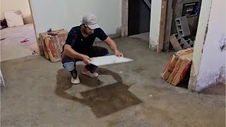 Step by step to install floor tiles from start to finish [upl. by Anaeel]