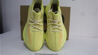 YEEZY BOOST 350 V2 LIME GREEN ORANGE FLUORESCENT YELLOWFROM YEEZYSWHOLESALE NET [upl. by Noyrb]