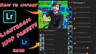 How to import presets in Lightroom lightroom photo editing   lightroom presets  photo editing [upl. by Eniahs898]