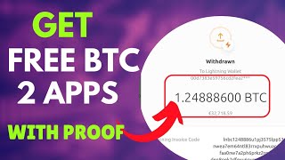 2 Legit Apps To Get Free BTC Daily And With It To Your Crypto Wallet  BTC Mining Apps [upl. by Ecnerret]