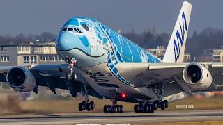 70 minutes of Airbus A380 ONLY  ALL AIRLINES  Landing and Take off around the World [upl. by Hawger912]