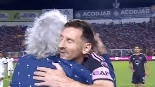 Así fue el encuentro de Messi con el mágico González en el estadio san salvador [upl. by Euh]