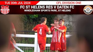 GOALS  Ryan SINNOTT  FC ST HELENS RES Vs Daten FC 270724 [upl. by Laniger]