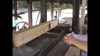 Water Powered Vertical Sawmill Spring Mill State Park Mitchell Indiana [upl. by Albert]