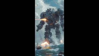 Giant Robots Attack AI Video [upl. by Ennaylil]