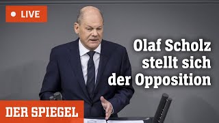 Livestream Schlagabtausch im Bundestag  DER SPIEGEL [upl. by Nelda164]